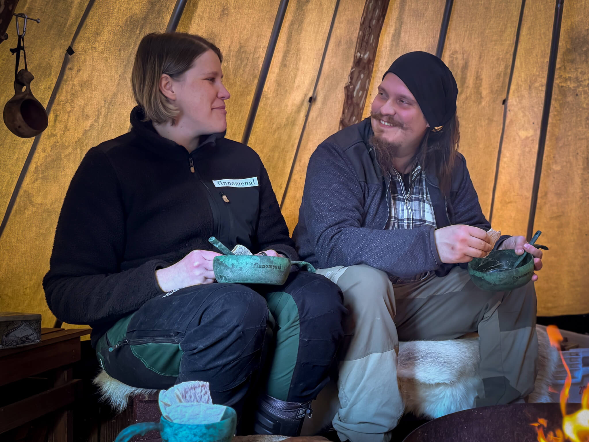Lavvo Brunch © Heidi Nousiainen Lapland brunch experience Lavvo Brunch Lappland